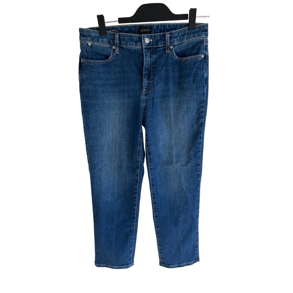 Talbot sz 8 Straight Leg Crop jeans york wash